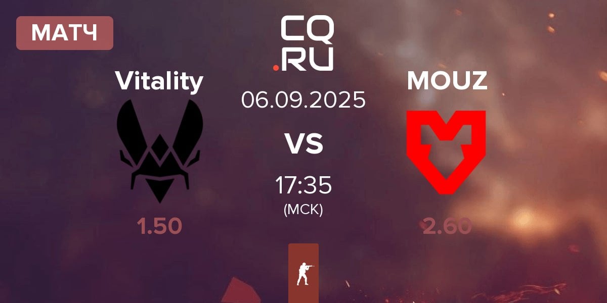 Матч Team Vitality Vitality vs MOUZ | 06.09