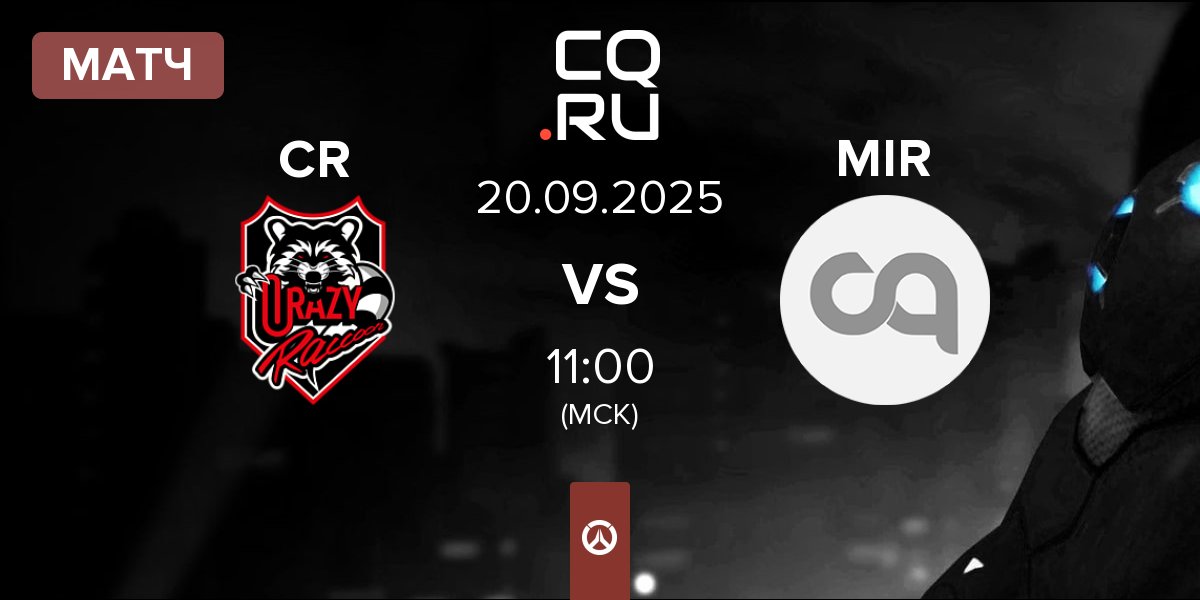 Матч Crazy Raccoon CR vs Mir Gaming MIR | 20.09