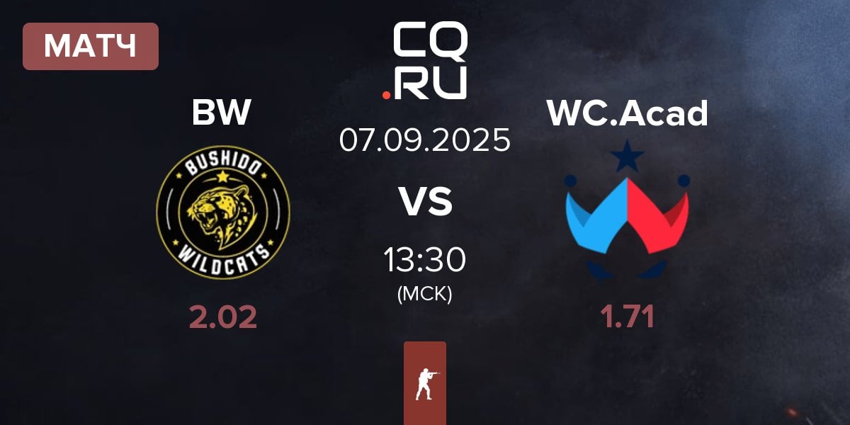 Матч Bushido Wildcats BW vs Wildcard Academy WC.Acad | 07.09
