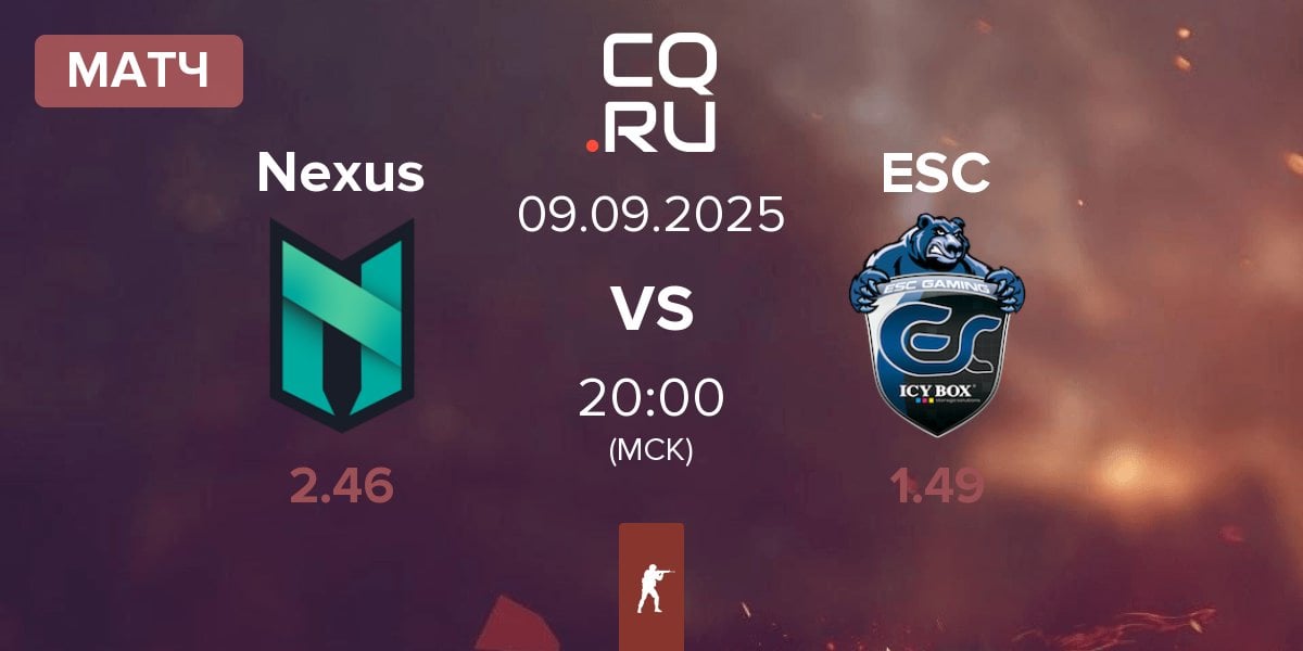 Матч Nexus Gaming Nexus vs ESC Gaming ESC | 09.09