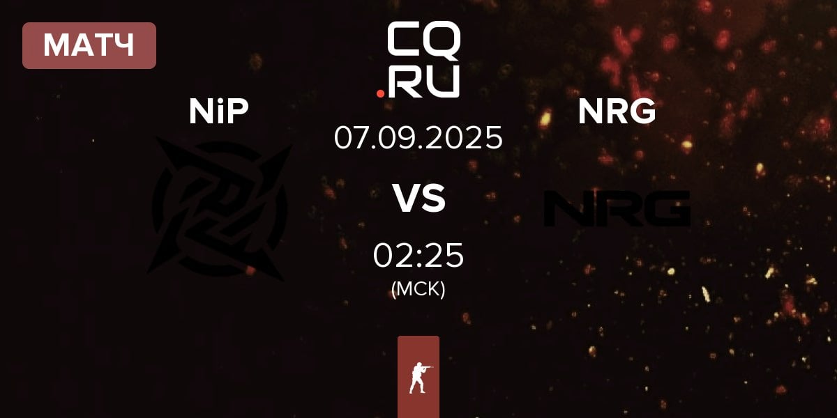 Матч Ninjas in Pyjamas NiP vs NRG Esports NRG | 07.09