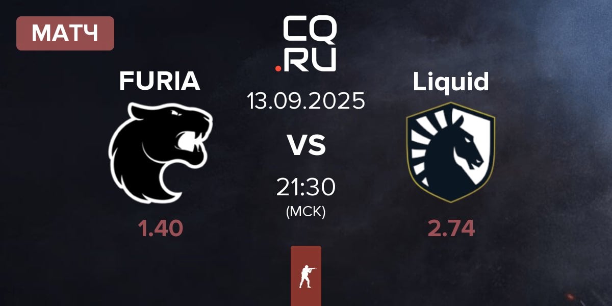 Матч FURIA Esports FURIA vs Team Liquid Liquid | 13.09