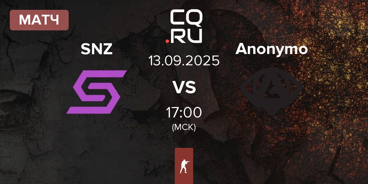 Матч SENZA Esports SNZ vs Anonymo Esports Anonymo | 13.09