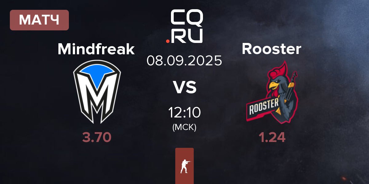Матч Mindfreak vs Rooster | 08.09