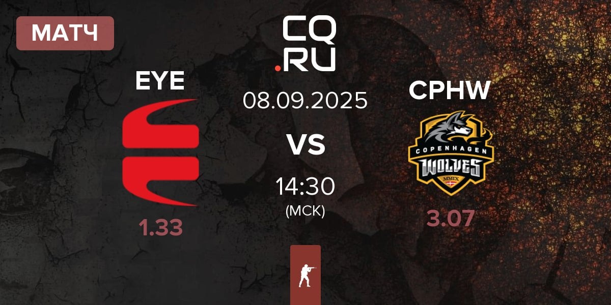 Матч EYEBALLERS EYE vs Copenhagen Wolves CPHW | 08.09