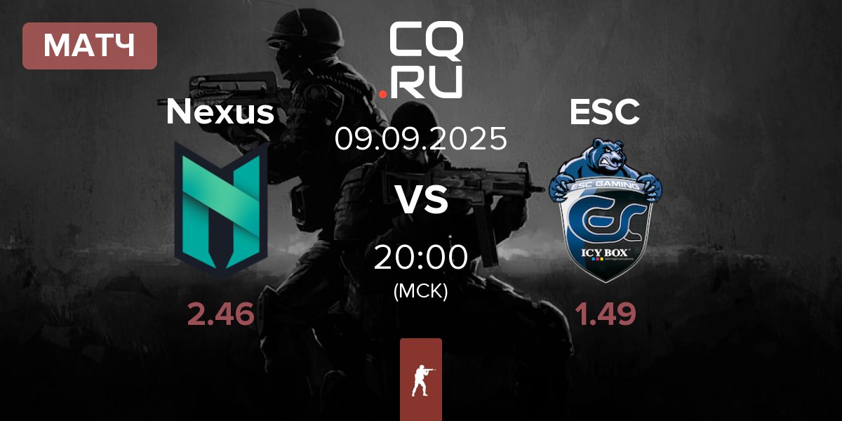 Матч Nexus Gaming Nexus vs ESC Gaming ESC | 09.09