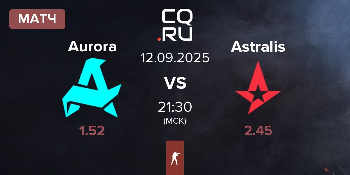 Матч Aurora Gaming Aurora vs Astralis | 12.09