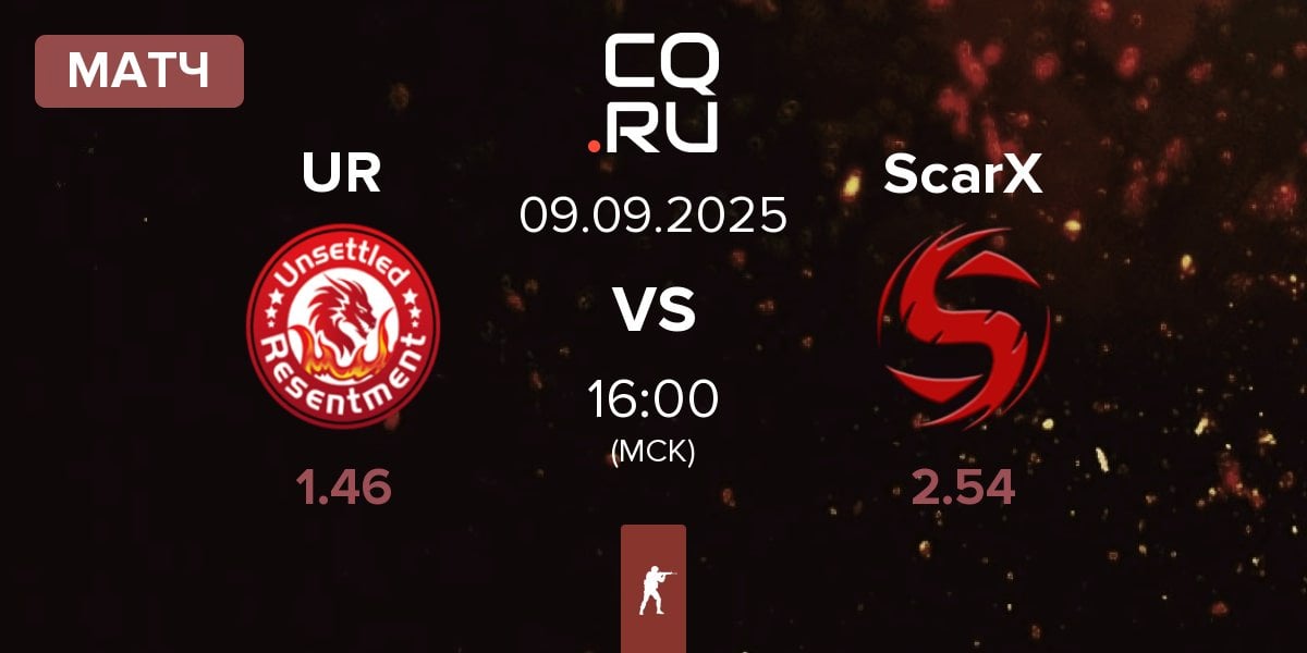Матч Unsettled Resentment UR vs ScarX | 09.09