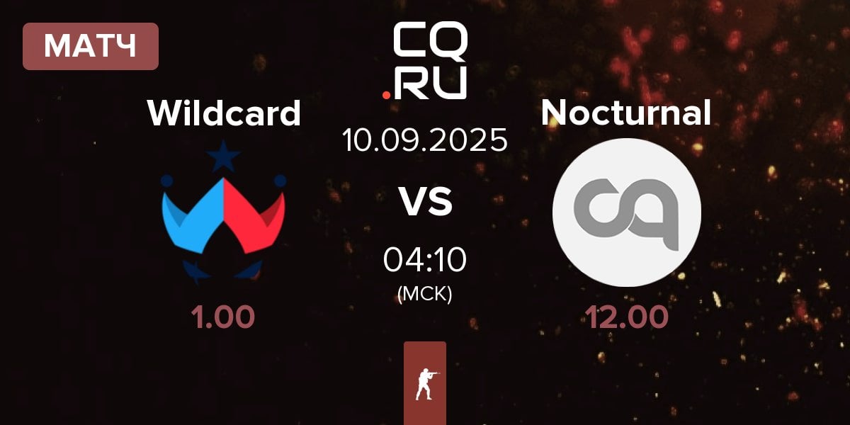 Матч Wildcard Gaming Wildcard vs Nocturnal Esports Nocturnal | 10.09
