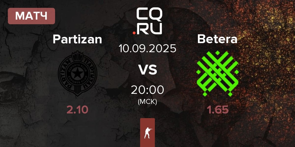Матч Partizan Esports Partizan vs Betera Esports Betera | 10.09