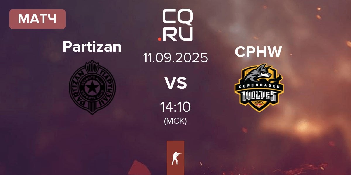Матч Partizan Esports Partizan vs Copenhagen Wolves CPHW | 11.09