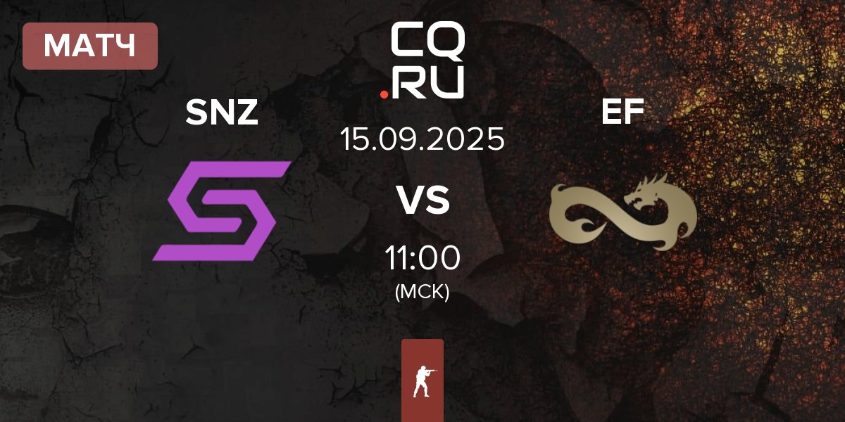 Матч SENZA Esports SNZ vs Eternal Fire EF | 15.09