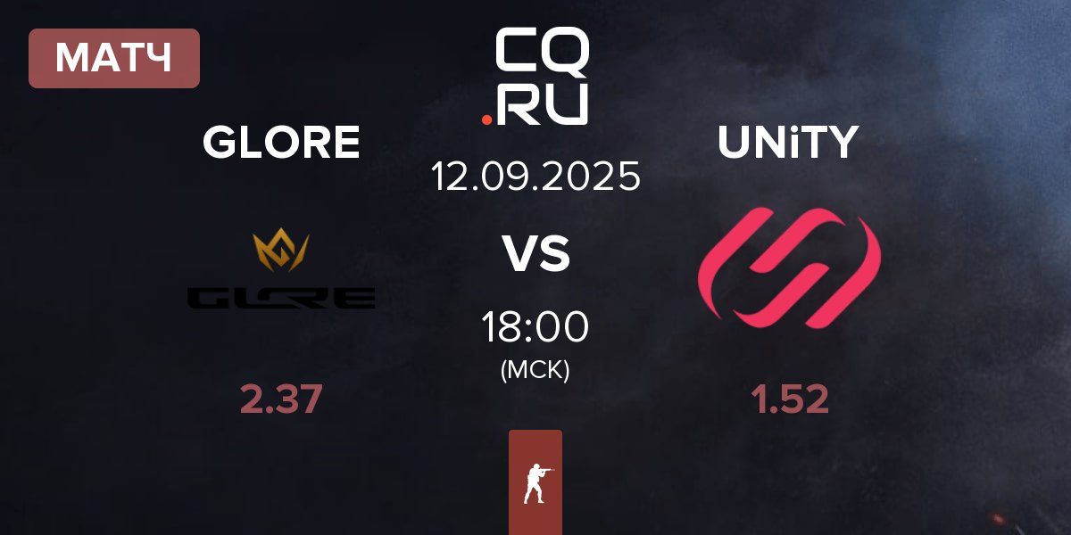 Матч GLORE vs UNiTY Esports UNiTY | 12.09