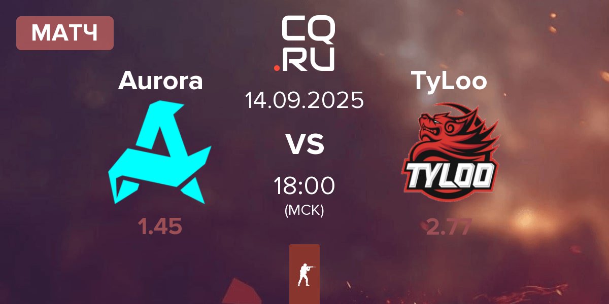 Матч Aurora Gaming Aurora vs TyLoo | 14.09
