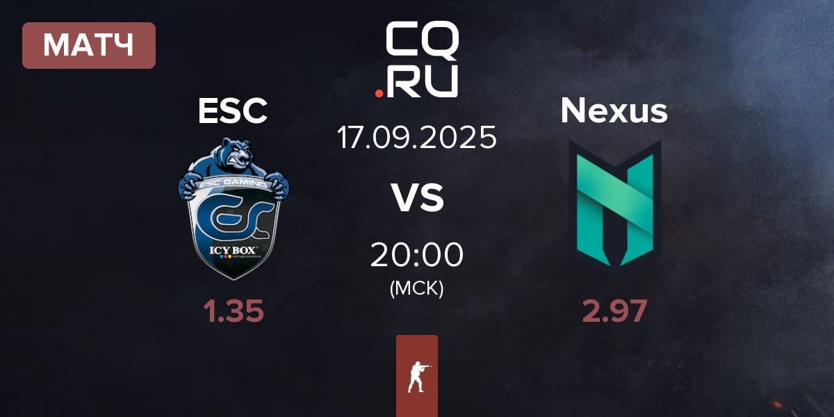 Матч ESC Gaming ESC vs Nexus Gaming Nexus | 17.09