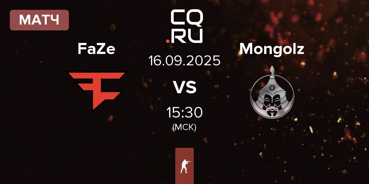 Матч FaZe Clan FaZe vs The Mongolz Mongolz | 16.09