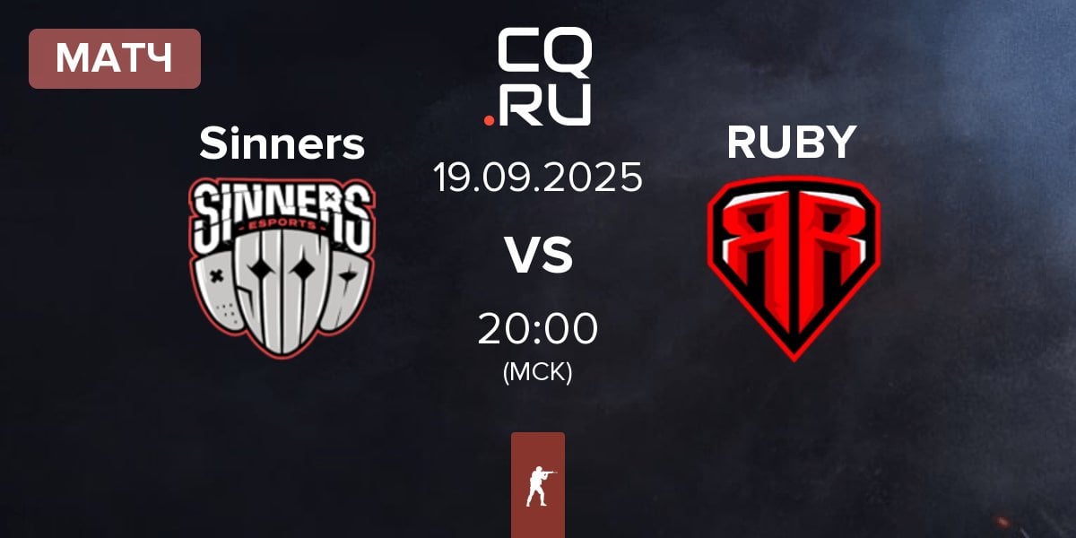 Матч Sinners Esports Sinners vs RUBY | 19.09