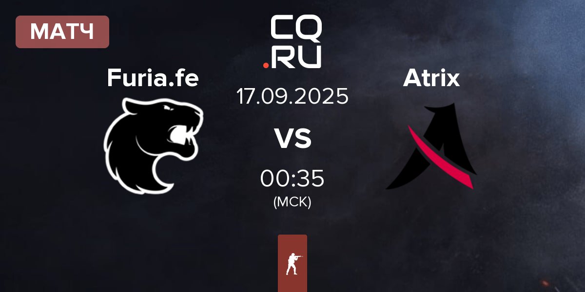 Матч FURIA Esports Female Furia.fe vs Atrix | 17.09