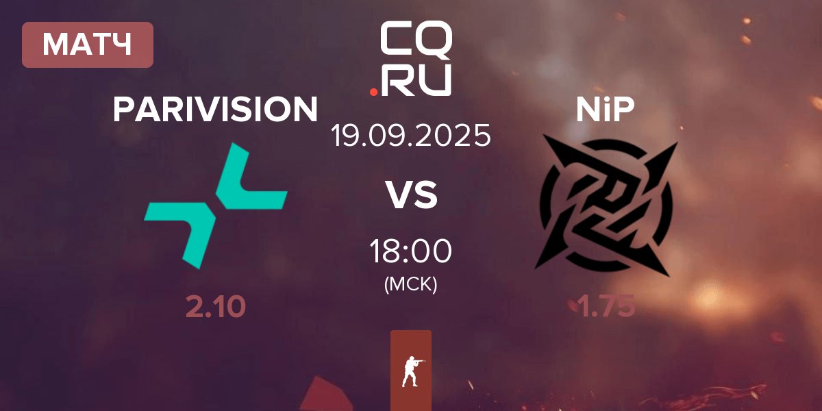 Матч PARIVISION vs Ninjas in Pyjamas NiP | 19.09