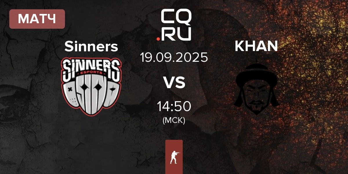 Матч Sinners Esports Sinners vs KHAN | 19.09