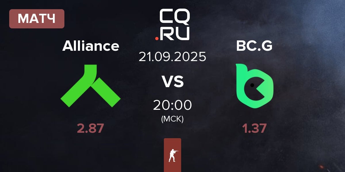 Матч Alliance vs BC.Game Esports BC.G | 21.09