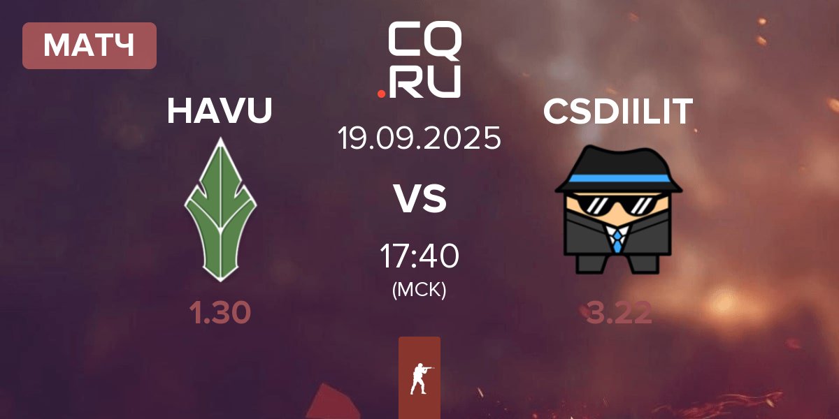 Матч HAVU Gaming HAVU vs CSDIILIT | 19.09