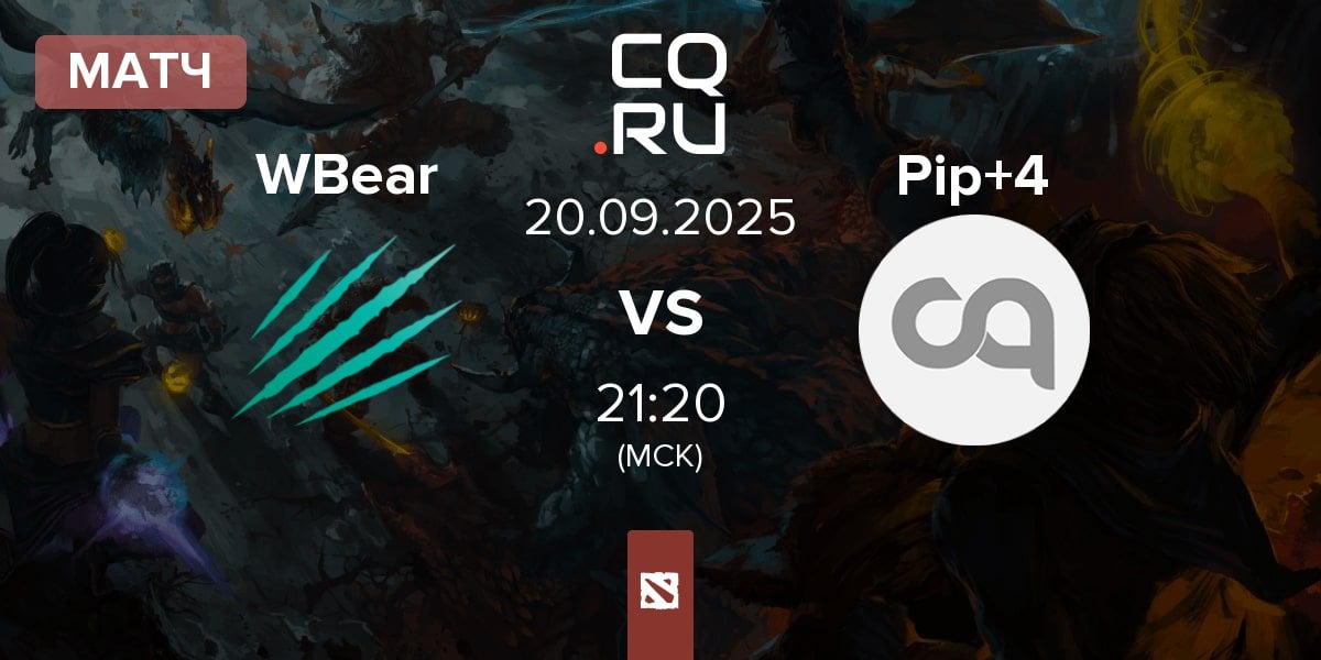 Матч Winter Bear WBear vs Pipsqueak+4 PIPS4 | 20.09