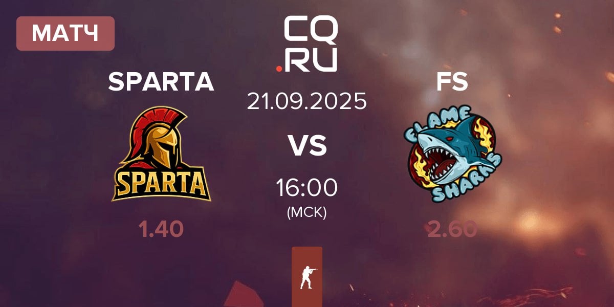 Матч SPARTA Esports SPARTA vs Flame Sharks FS | 21.09