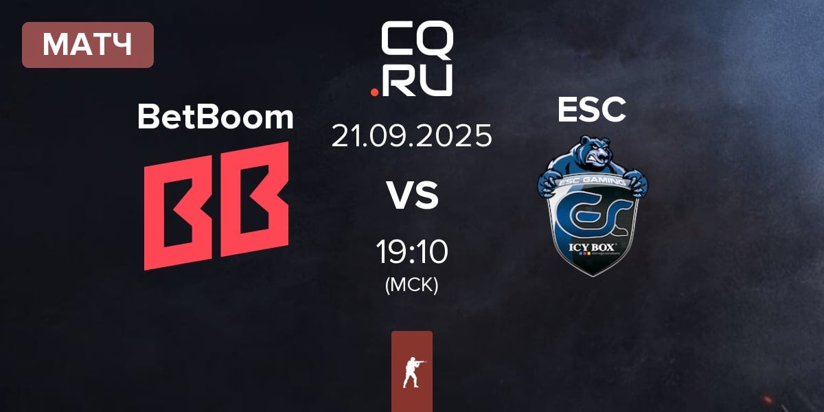 Матч BetBoom vs ESC Gaming ESC | 21.09