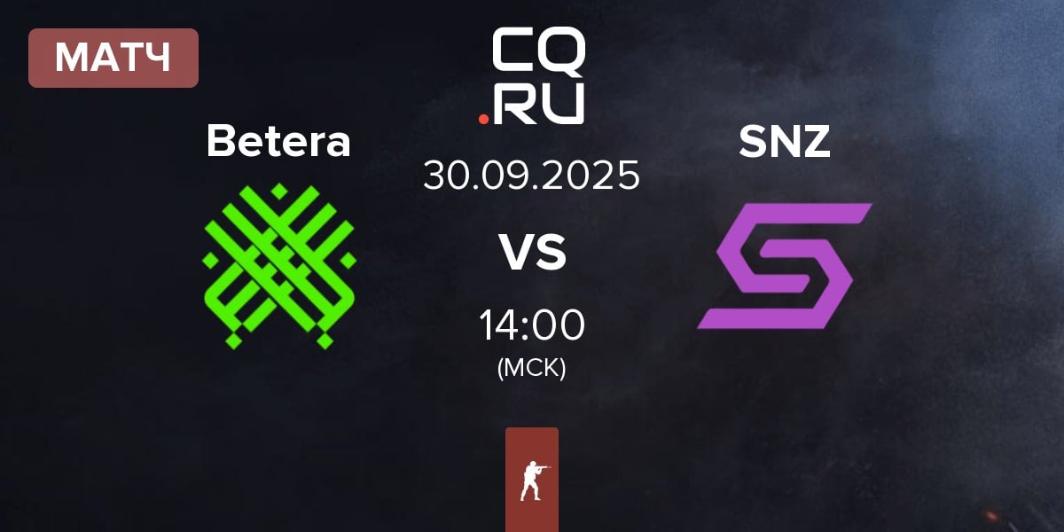 Матч Betera Esports Betera vs SENZA Esports SNZ | 30.09