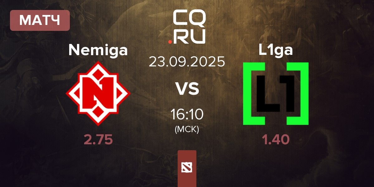 Матч Nemiga Gaming Nemiga vs L1ga Team L1ga | 23.09