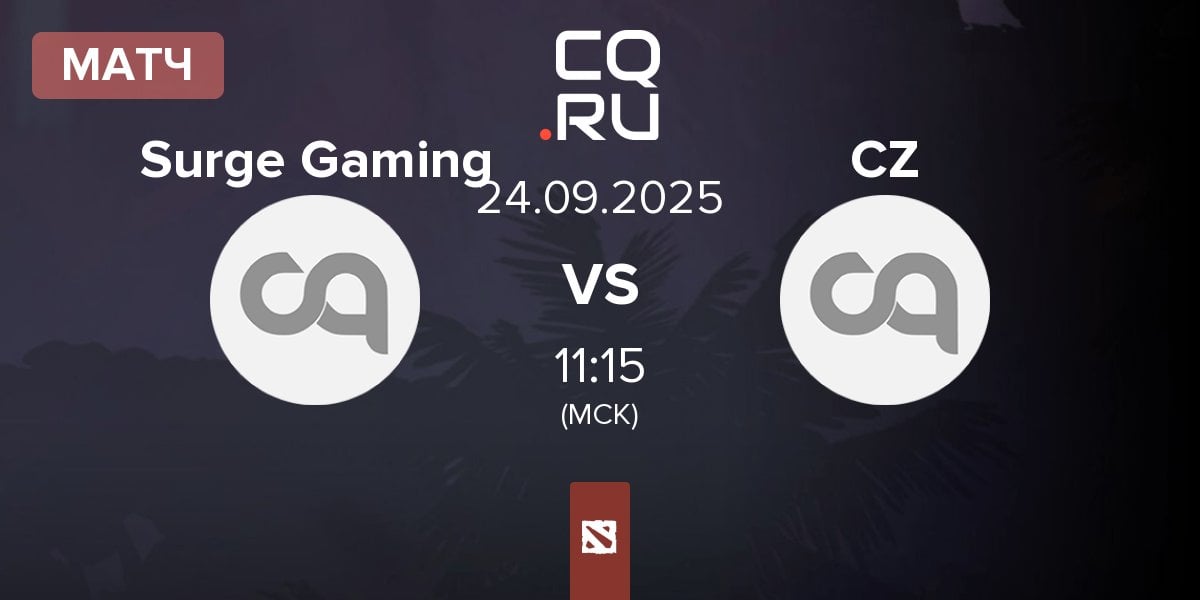 Матч Surge Gaming SG vs CLOUDSTRIFE ZENITH CZ | 24.09