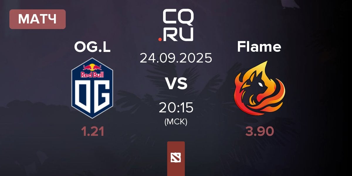 Матч OG.LATAM OG.L vs Flame | 24.09