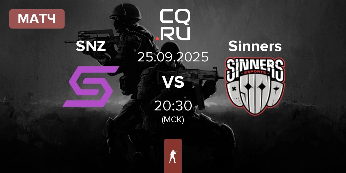 Матч SENZA Esports SNZ vs Sinners Esports Sinners | 25.09