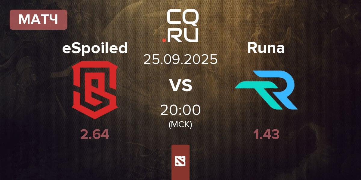 Матч eSpoiled vs Runa Team Runa | 25.09