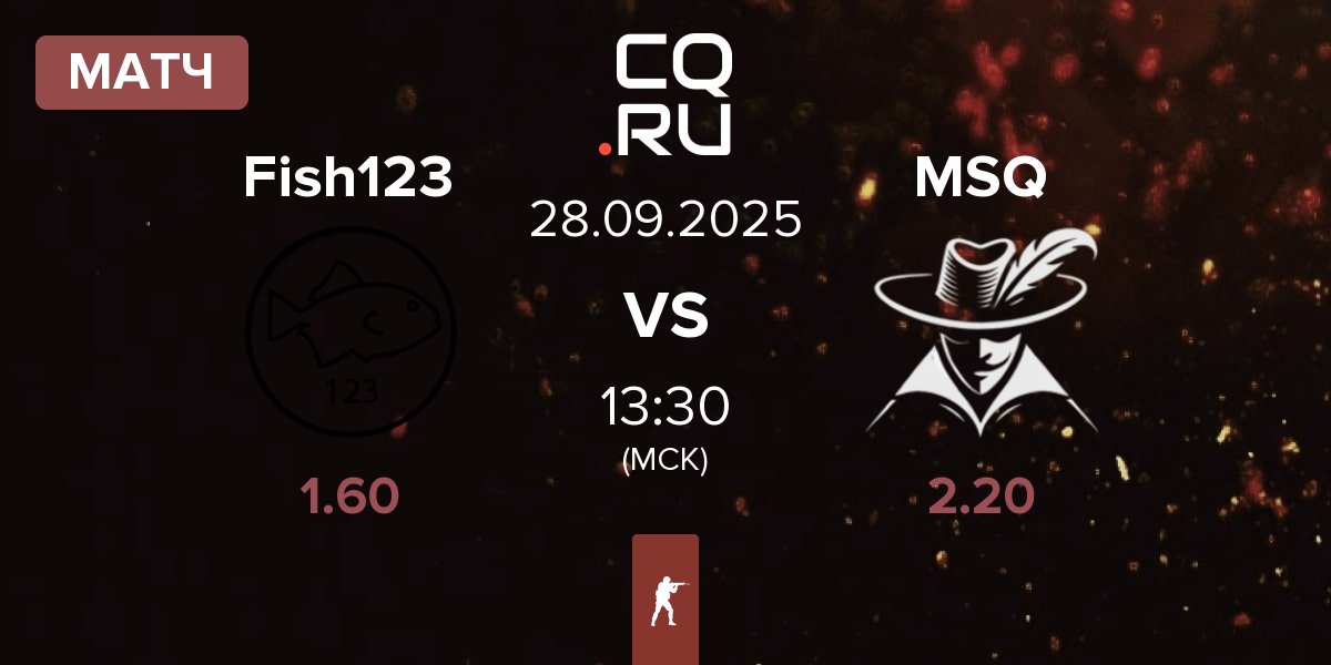 Матч Fish123 vs Mousquetaires MSQ | 28.09