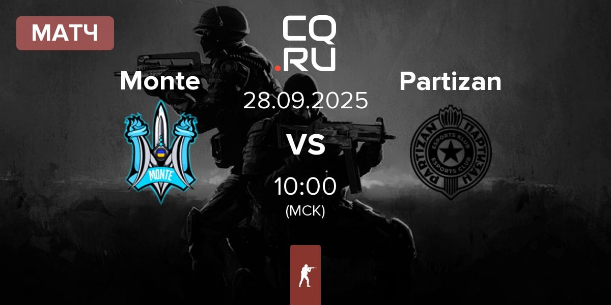 Матч Monte vs Partizan Esports Partizan | 28.09