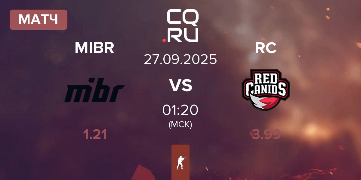 Матч Made in Brazil MIBR vs Red Canids RC | 27.09
