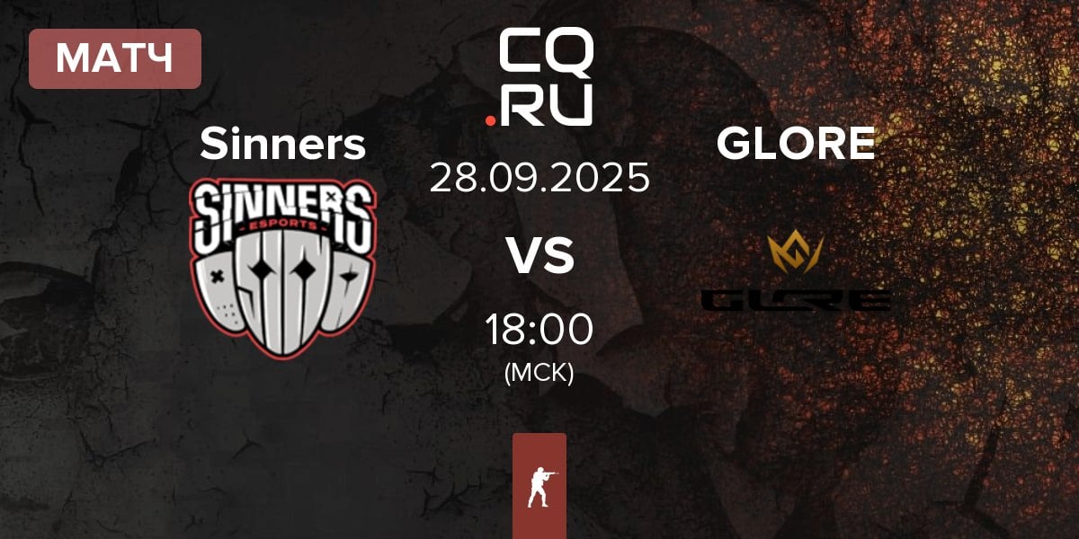 Матч Sinners Esports Sinners vs GLORE | 28.09