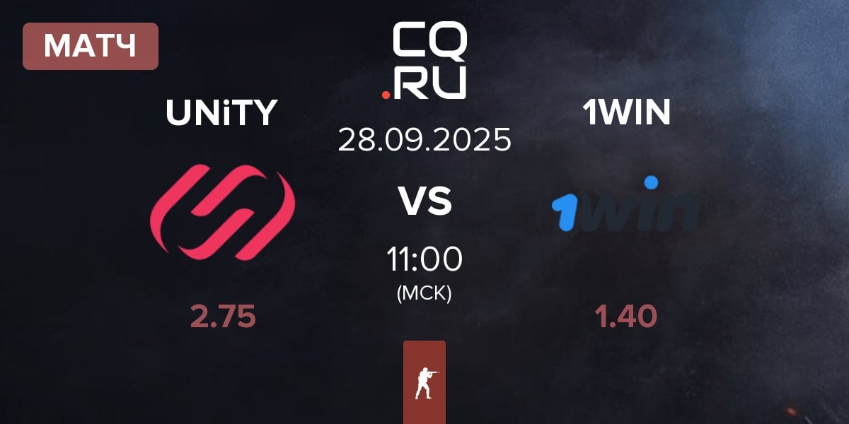 Матч UNiTY Esports UNiTY vs 1win Team 1WIN | 28.09