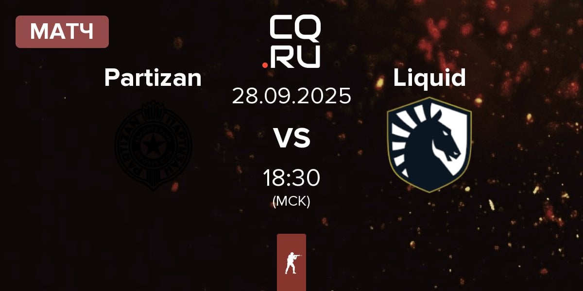 Матч Partizan Esports Partizan vs Team Liquid Liquid | 28.09