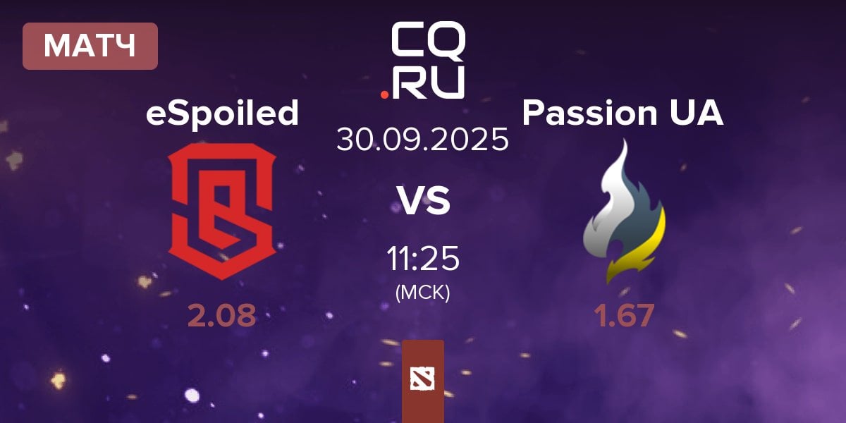 Матч eSpoiled vs Passion UA | 30.09