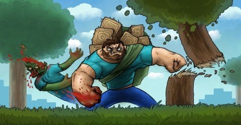 Как сделать подмостки в Minecraft