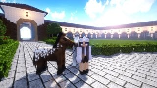 Как построить конюшню в Minecraft