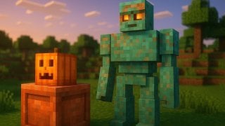 Медный голем в Minecraft