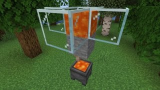 Бесконечный источник лавы в Minecraft