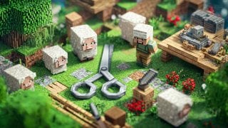 Как создать ножницы в Minecraft