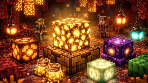 Гайд светящиеся блоки в Minecraft