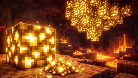 Светокамень в Minecraft