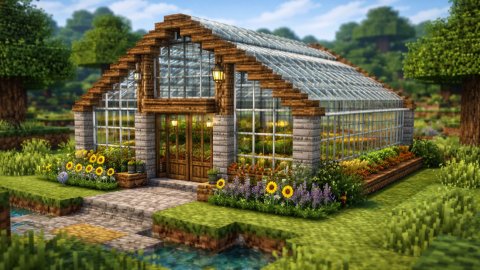 Как сделать теплицу в Minecraft